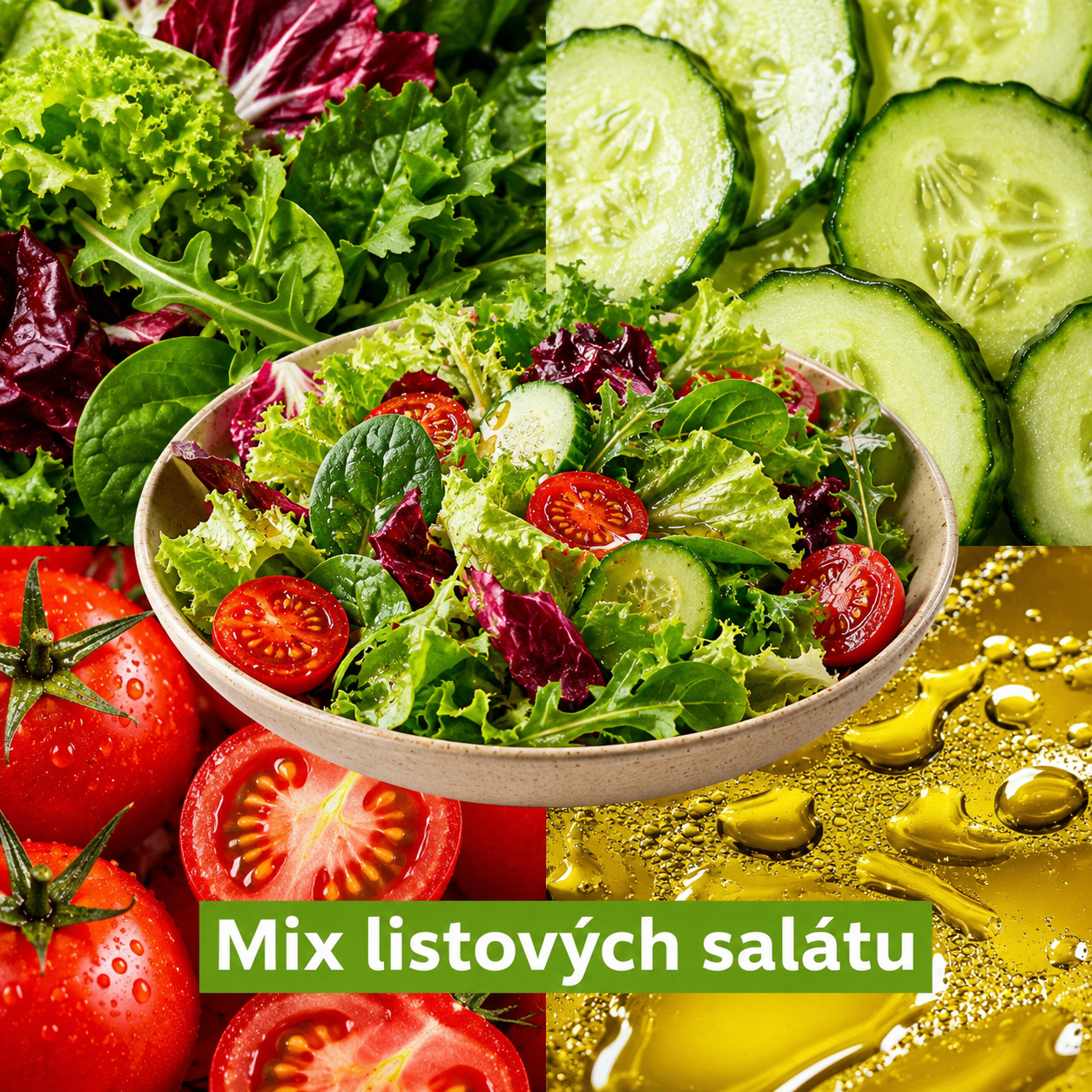 Mix listových salátů
